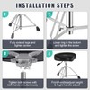 TENTOTEN Drum Throne Hydraulic Drum Stool, Removable Ergonomic Drum Seat