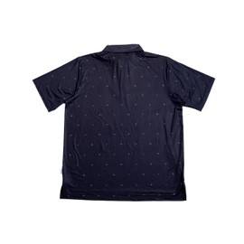 FULL SEND Golf Mini Party Black/Turquoise Polo - Large