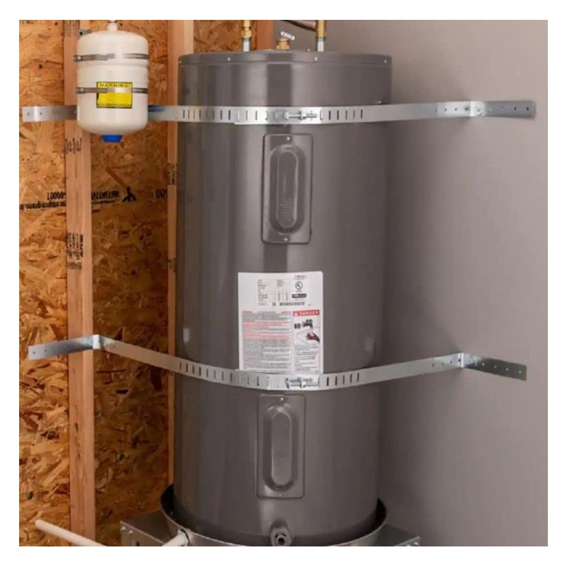 HoldRite QuickStrap for 80 Gallon Water Heater, Galvanized Stainless Steel,