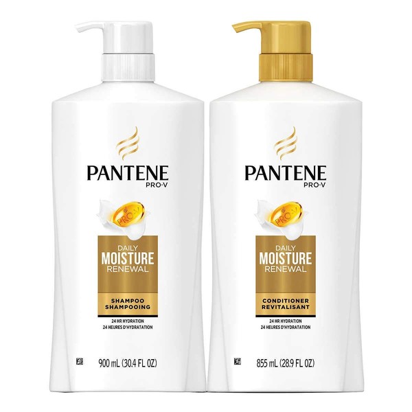 Pantene Pro-V Daily Moisture Renewal, 30.4 Fl.Oz (900ml) Shampoo &