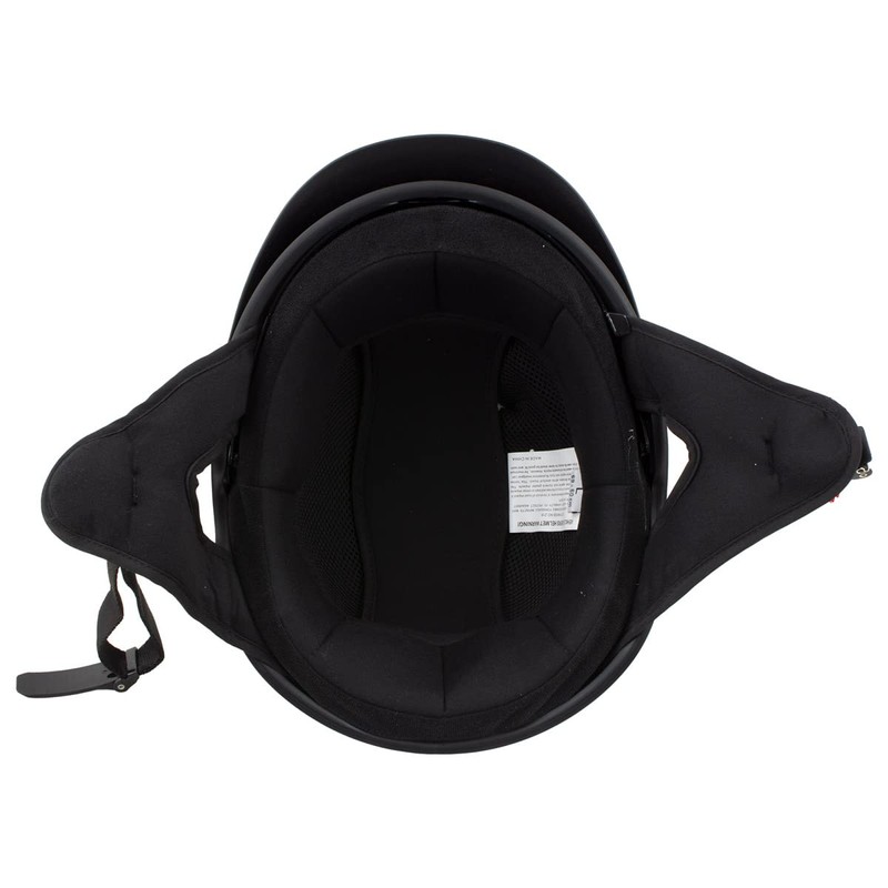Milwaukee Helmets MPH9719DOT Momentum DOT Black Half Face Motorcycle Bikers