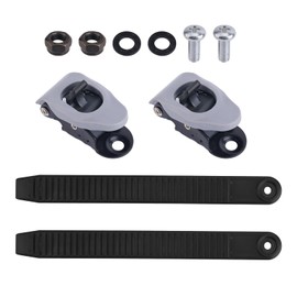 2pcs Snowboard Ankle Ladder Strap Binding Replacement with Black Strap Buckles, Ski Bindings High Elastic Ankle Strap Durable Snowboard Binding Parts for Snowboard Enthusiasts