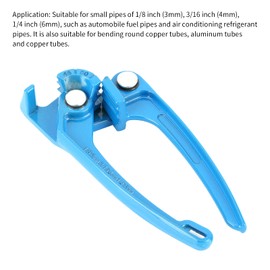 Dobladora de tubos de 1/8" 3/16" 1/4", herramienta de flexión de tubos de radio de flexión de 0-120° para doblar tubos de cobre redondos
