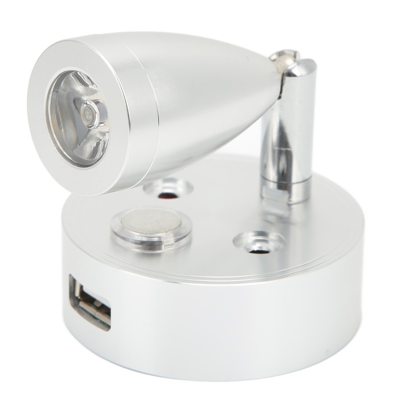 10V‑30V RV Reading Light LED Spotlight Bedside Lamp 3500K Warm