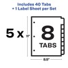 AVE11419 - Avery Index Maker Punched Clear Label Tab Divider