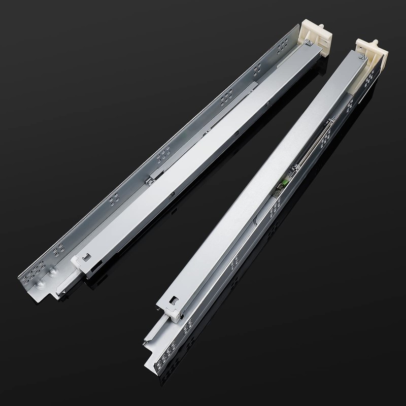 knobelite 2 Pairs 21 Inch Undermount Drawer Slides, Self Soft