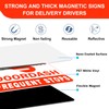 Doordash Magnetic Sign for Car, Food Delivery Car Magnets, Reflective