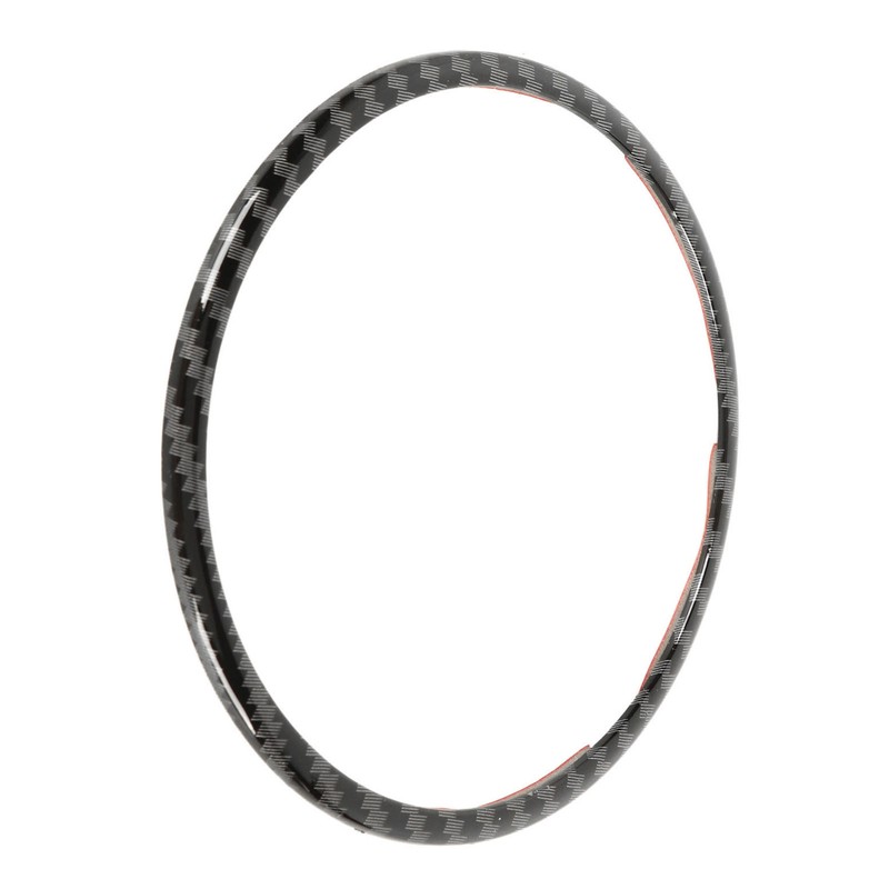 Steering Wheel Emblem Ring Carbon Fiber Look Simple Cool Replacement