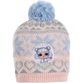 LOL Surprise Girls Winter Hat and Neck Warmer Set, gray