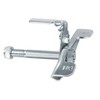 LONGRUNFORU 4 inch Caster Brake Kit, Tread Lock, Zinc Plated