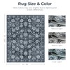 Carpelux Black 8x10 Area Rugs for Living Room, Washable Large