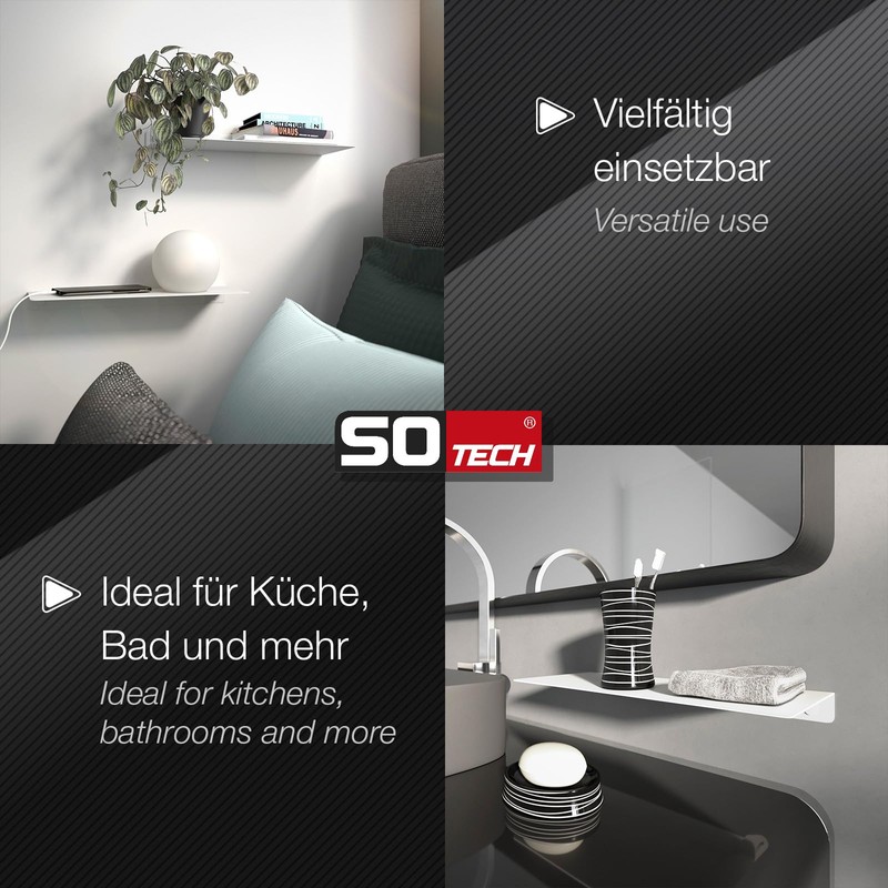 SOTECH Hover-III Design Wall Shelf 350 x 130 x 30