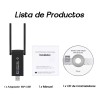 Lostrain Adaptador Antena Wifi Inalámbric Usb3.0 1300mbps Doble Banda
