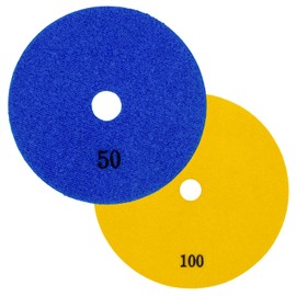 Dia-Dry Professional Diamond Sanding Pad, Ø 125 mm, Velcro Attachment, for Dry Sanding, Natural Stone, Marble, Granite, Perfect for Glass and Ceramic Processing