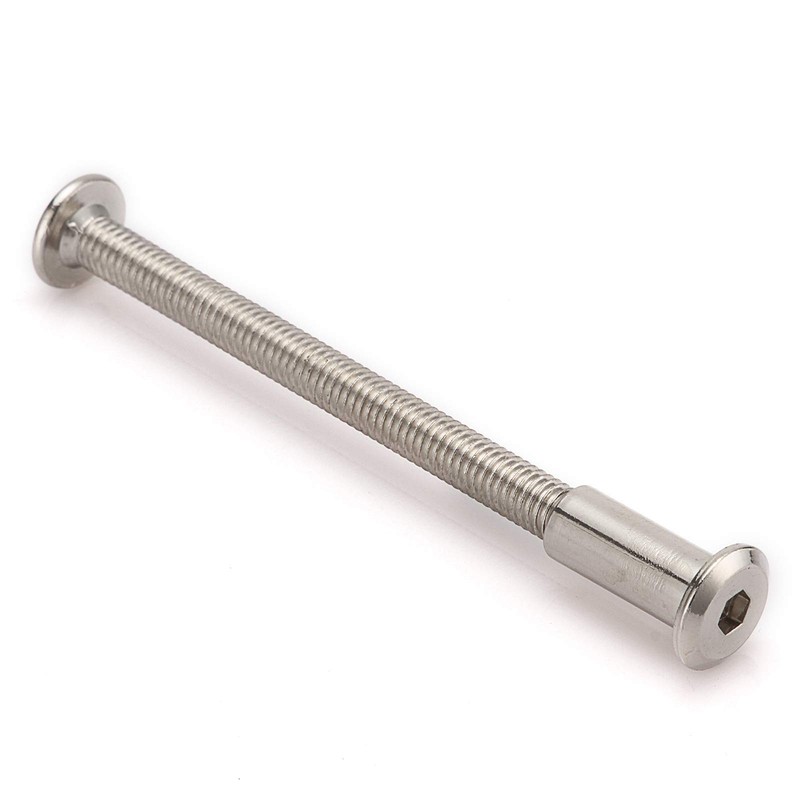 Anmas 10pcs M6 Furniture Joint Connector Bolt & Cap Nut