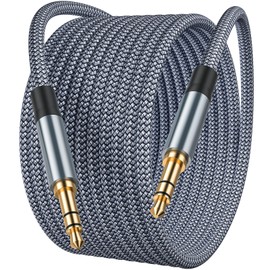 3.5mm Aux Cable 10ft, Auxiliary Audio Cable Braided Stereo Mini Jack Male to Male Headphone Cord Auxiliary Aux Audio Cable for Headphones, iPods, iPhones, iPads, Home/Car Stereos,MP3 Player