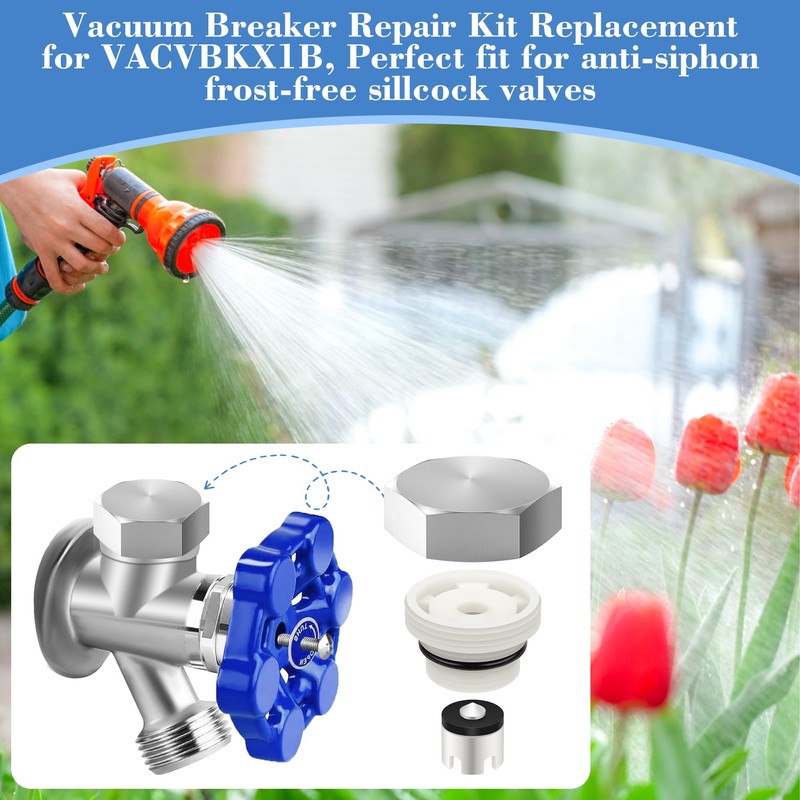 Coolrunner Vacuum Breaker Outside Faucet with Teflon Tape, for VACVBKX1B