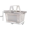 ZAVOOS 4 Pack Portable Shower Caddy Basket, Plastic Storage Basket