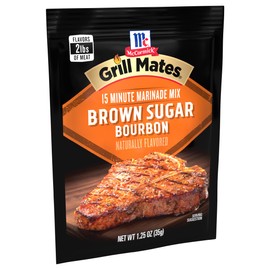 McCormick Grill Mates Brown Sugar Bourbon Marinade, 1.25 oz (Pack of 12)