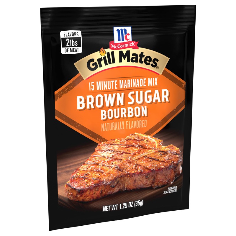 McCormick Grill Mates Brown Sugar Bourbon Marinade, 1.25 oz (Pack