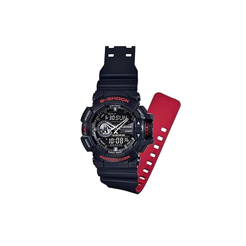 Casio G-Shock GA-400HR Black/Red Layer Series - Black / One