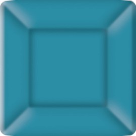 Boston International IHR Square Dessert Paper Plates, 8-Count, 7 x 7-Inches, On Ice Blue