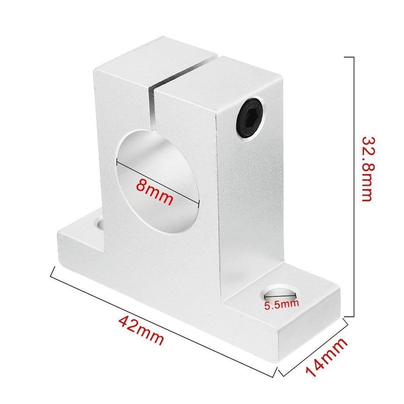 Fasizi 4pcs SK8 8mm CNC Linear Motion Ball Slide Units