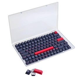 GEKUCAP Keycaps Storage Box 104 Keys ABS Dustproof Display Case Transparent Magnet Collection for XDA Cherry DSA OEM MSA SA Profile Mechanical Keyboard Keycap (Transparent)