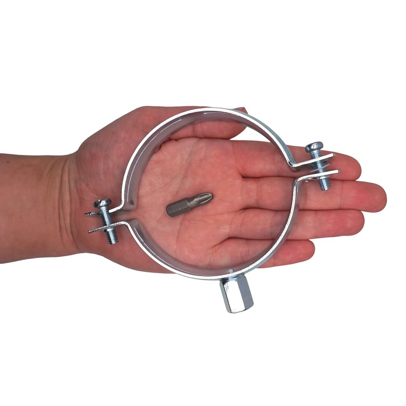 SKIR'CO Pipe Holder for 87-94 mm Pipes, Pipe Clamp Pipe