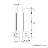ledscom.de LESCH Socket Lamp Reading Lamp Chrome / White with