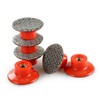 LOZLIN 4PCS 2Inch (50mm) Diamond Polishing Pads - 5/8-11 Arbor