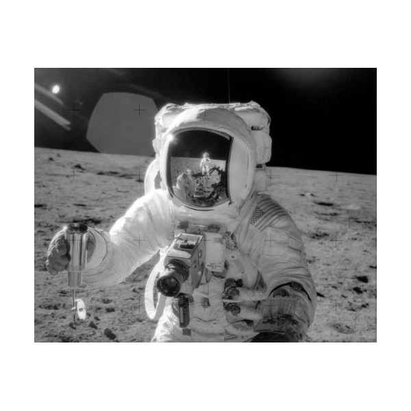 New 8x10 Photo: Astronaut Collecting Moon Soil, Apollo 12