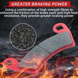 Upgraded Brake Pads Compatible with Polaris RZR XP 1000 EPS 2022 2021 2020 2019 2018 2017 2016 2015 2014 & 2014-2021 RZR 1000 XP 4 Except Premium Edition 4 Sets Ceramic FA452 OE 1911228