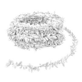 7.5m Artificial Ivy Garlands Green Leaves for Home Garden Accessories Wedding Party Wall Decor,White