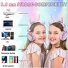 SVYHUOK Kids Headphones for Girls Children Teens,Cute Cat Ear Wired