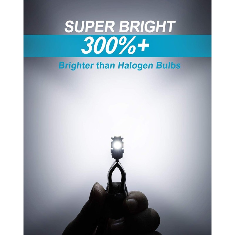 Yorkim 194 LED Bulbs White 6000k Super Bright 5th Generation,