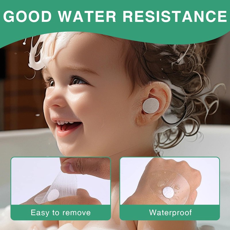 Ninnyi 120 PCS Ear Covers for Shower Protectors, with Waterproof