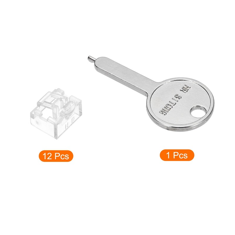sourcing map 12pcs Port Blocker Locking RJ45 Port/Dust PC Blocker