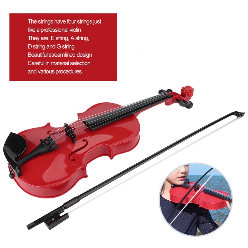 Simulated Kid Acoustic Violin Toy Adjustable String Instrument Musical Gift