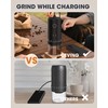 CEVING First Grind-While-Charging Rechargeable Coffee Grinder, 1.7X Faster Grinding with