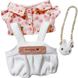 YUYAKESHI Doll Cotton Doll Clothes Clothes Change of Clothes 20cm for Stuffed Animals, Cute Shirt Accessories, Outerwear, Stuffed, Apparel Parts (Set of 3)