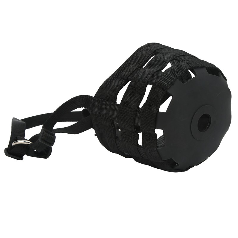 Black Horse Grazing Muzzle Easy Breathe Horse Mouth Cover with