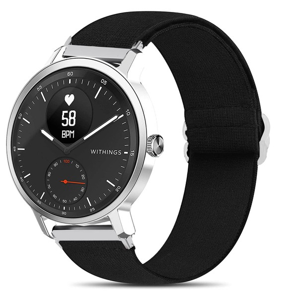 Compatible for Withings ScanWatch Band, Stretch Elastics Nylon Adjustable Replacement