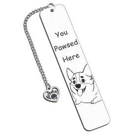 Christmas Bookmarks,Gifts for Book Lovers Women,Corgi Gifts for Corgi Lovers,Dog Lover Gifts for Men Women Adult,Funny Dog Bookmarks,Book Marks for Reading,Dog Christmas Gifts,Dog Mom Gifts for Women