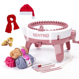 YIMORIA SENTRO Knitting Machine, Rotary Adult Smart 40 Needles Knitting Machine, Suitable for Beginners, Efficient DIY Scarf Hat Socks, Christmas and New Year Gifts (40)