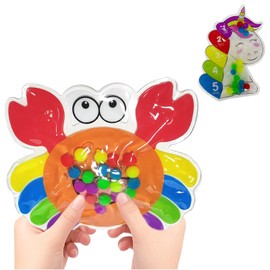 YIWLFQH 2pcs Color Sorting Sensory Toys,Fidget Squeeze Toy,Color Matching,Preschool Educational,Great Sensory,Brain Imagination Tools for Kids and Adults,Party Favors for Kids(YLL13shuidai2)