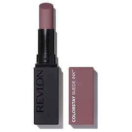 Revlon ColorStay Suede Ink Lipstick 012 Power Trip Color Image: Foggy Pink Tint Lip Long-lasting Soft Matte 2.55g Lip Color Lipstick