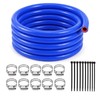 5/8" ID Silicone Heater Hose 5ft, 5 Clamps 10 Zip