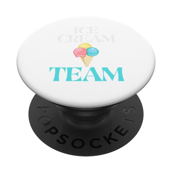 Funny Team Ice Cream Scoop Cones Eating Love Ice Cream