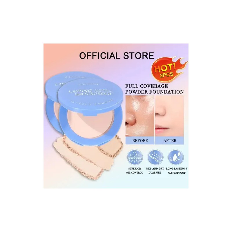 Base De Maquillaje Polvo Compacto Fijador Matte